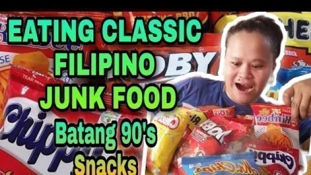 'ASMR Eating Classic Filipino Junk Foods/Batang 80\'s&90\'s @Threekids vlogs'