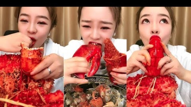 'Spicy and Live Mukbang Eating Seafood ASMR  Delicious Octopus, Lobster | Chinese food #163'