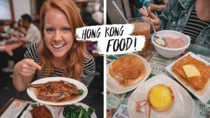 'Trying HONG KONG FOOD! - Unique Breakfast Foods & Michelin Star Dinner 