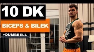 '10 DK Evde Ön Kol ve Bilek Antrenmanı // Biceps ve Bilek Kasını Geliştir!! (Dumbbell) | velikaans'