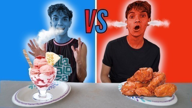 'EATING ONLY HOT vs COLD FOOD FOR 24 HOURS!'