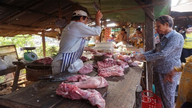 'Morning Market Scenes - Amazing Food Market At Phsar Prek Ta Toun @Kandal Province'
