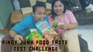 'PINOY JUNK FOOD TASTE TEST CHALLENGE | TEAM PAGKIASAN'