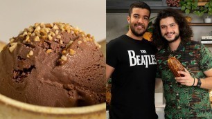 'SORVETE DE CHOCOLATE SEM AÇÚCAR | Receitas Low Carb | Mohamad Hindi e Léo Santos'