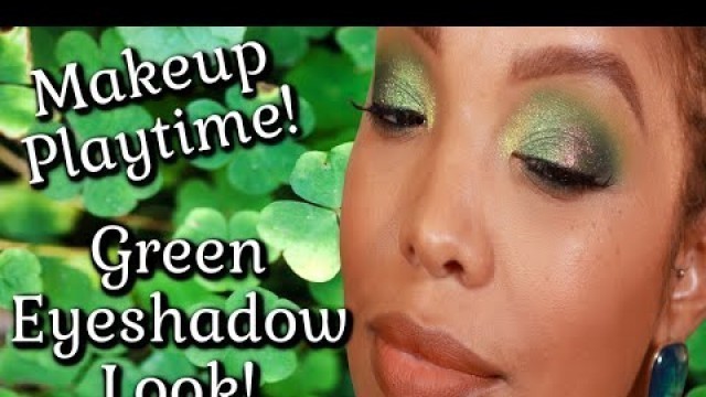 'Green Eyeshadow Look | Makeup Playtime! | Clionadh and & Blend Bunny Cosmetics #GreenEyeshadow'