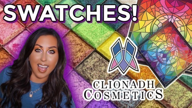 'SWATCHING MY NEW CLIONADH SHADOWS | CHARITY BUNDLE & STAINED GLASS'