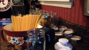 'Food Storage Patsa In Mason Jars Using Food Saver SHTF'