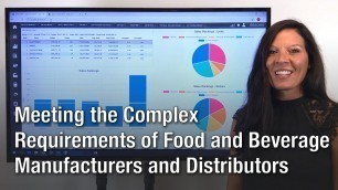 'Meeting the Complex Requirements of Food and Beverage Manufacturers and Distributors with DEACOM ERP'