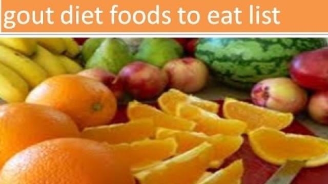 'Good Gout Foods to Eat and Not to Eat'