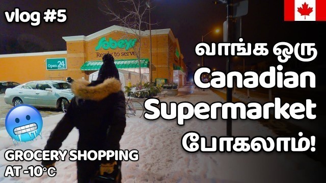 'Grocery Shopping at Sobeys | In Tamil | Tamil Canada Vlog | Abi & Parithi'