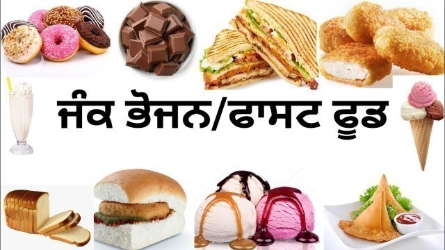 'Junk food name\'s in punjabi for kids/fast food/ਜੰਕ ਭੋਜਨ/ਫਾਸਟ ਫੂਡ@SEHTAJ CHANNEL'