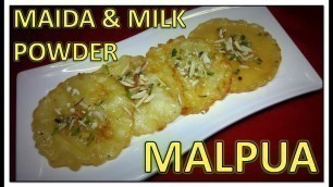 'Maida And Milk Malpua | Recipe | BY FOOD JUNCTION'