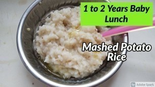 '1 TO 2 YEARS BABY FOOD IN TAMIL/MASHED POTATO RICE FOR BABIES/RAMY\'S ARUSUVAI KITCHEN'