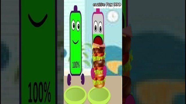 'BIG FOOD vs SMALL FOOD CHALLENGE   Asmr Mukbang Animation   Battery Charging Animation#shorts'