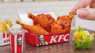 'Amazing Miniature KFC Bucket Meal Recipe | ASMR Miniature Cooking & Satisfying Mini Food'