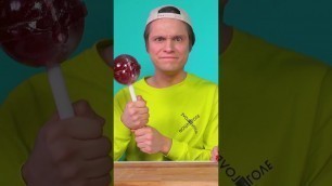 'Big vs Small Food Lollipop Challenge #shorts​ by Tik4Fun'