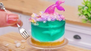 'Amazing Miniature OCEAN Cake #2 - Wonderful Mermaid Cake Recipe | Decorating by Mini Bakery'