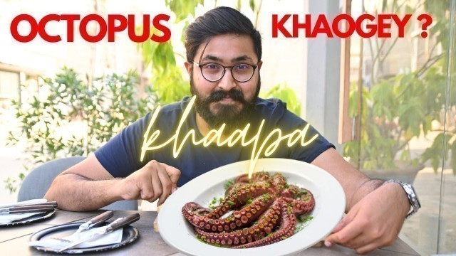 'Pakistani eating octopus first time - Seafood Karachi | Unique Food'