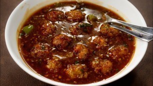 'वेज मंचूरियन ग्रेवी बनाने की विधि - Mix Vegetable Wet Gravy Manchurian Recipe - CookingShooking'