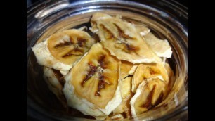 'How to Make dehydrator Banana chips for Cheap easy snack'