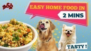 'Healthy Homemade Food  In Just 2 Minutes | Dogs Will  Enjoy It | Tamil'