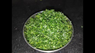 'How to chop methi/fenugreek leaves with Philips food processor easiest and finest way'