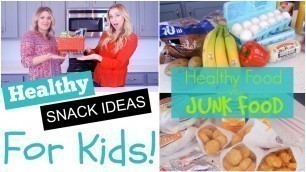 'Easy & Healthy Snack Ideas for Kids! Which is Cheaper?? Junk Food vs. Healthy Food'
