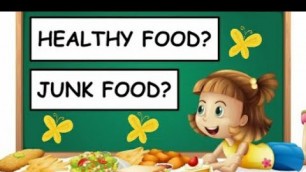 'Junk food vs Healthy food . #Eat#healthy#Stay#healthy . Moral story.'
