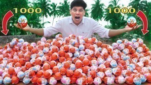 'Opening 1000 Kinder Joy | Will All Toy\'s are Different | Very Interesting Result'