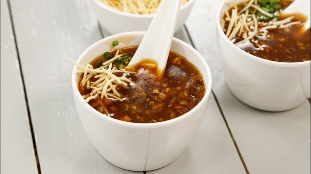 'सबसे आसान तरीका रेस्टोरेंट वाला मनचाव सूप - veg manchow soup restaurant recipe - cookingshooking'