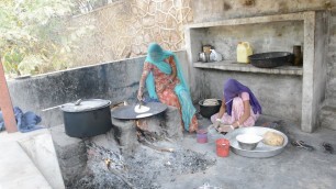 'Indian Village Cooking | Rajasthan Village Life of Women | Wood Fire Cooking'