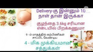 '9month pregnancy food tips in tamil/4 -important food during pregnancy'