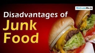 '8 Worst Effects / Disadvantages of Junk Food / Fast Food'