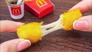 'Amazing Miniature McDonald Mozzarella Sticks Recipe | ASMR Miniature Cooking & Mini Food'