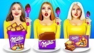 'Big vs Medium vs Small Food Challenge | Last To Stop Wins! Giant VS Tiny Food by РАТАТА COOL'