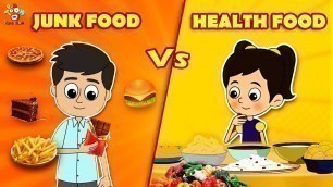 'Junk Food vs Healthy Food | Mom\'s Lesson | English Moral Story | English Animated | English Cartoon'