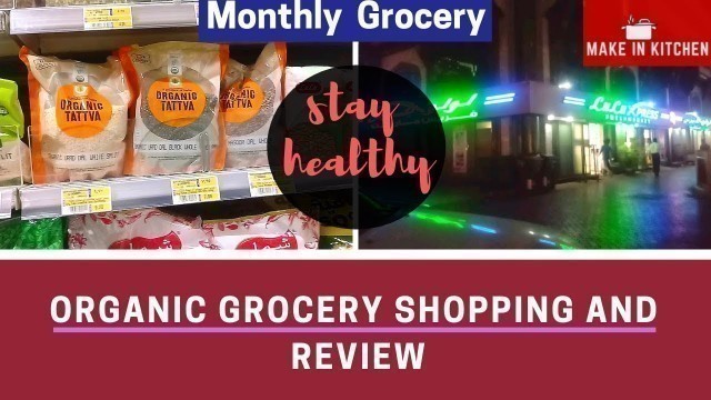 'Monthly grocery list in Tamil | Organic grocery shopping & review | Make in Kitchen'