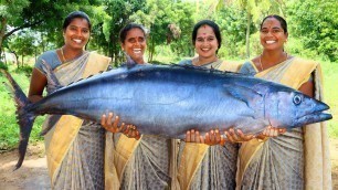 '25 KG KING VANJARAM FISH BIRYANI | Spanish Seer Fish Biryani Recipe Cooking in Village #villagebabys'