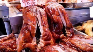'Hong Kong Food: Chinese Roasted Peking Ducks YUMMY 香港美食 看見爆汁肥美燒鴨 你會忍住不吃嗎 利興燒豬王元朗#燒臘滷味SIMON廚房'