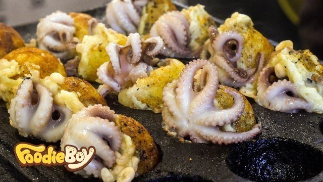 '쭈꾸미 타코야끼 / Short Arm Octopus Tacoyaki - Korean Street Food / 서울 경리단길 길거리 음식'