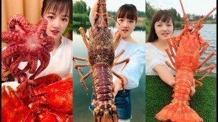 'Eat giant lobster 5kg , octopus, spicy seafood - SPICY FOOD COMPILATION [11]'