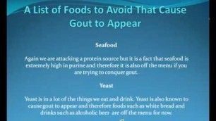 'A List of Foods to Avoid That Cause Gout'