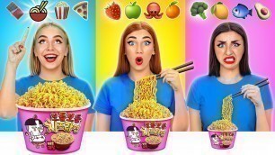 'Emoji Food Challenge | Big, Medium and Small Food 이모티콘 푸드 챌린지 | 대, 중, 소 식품 Multi DO 다 마'