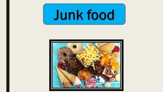 'Essay on Junk food for kids. Short sentences on Junk food.'