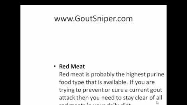 'Foods to Avoid With the Gout - High Purine Foods'