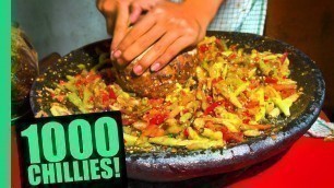 'EXTREME Spicy Food Challenge in Jakarta! HUGE 32 Kinds of Sambal and LEVEL 5 Seblak!'