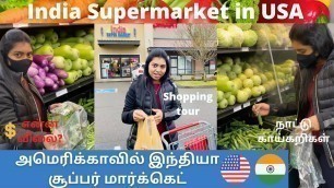 'India supermarket in USA | அமெரிக்காவில் இந்தியா சூப்பர் மார்க்கெட் | Grocery shopping | Tamil vlog'
