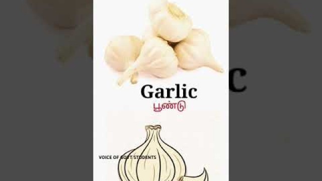 'Vocabulary -Grocery- with tamil meaning'