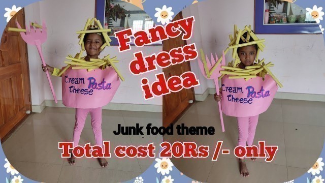 'kids fancy dress / junk food theme / #mom360tamil #fancydressideas #school #campion #trichy #food'