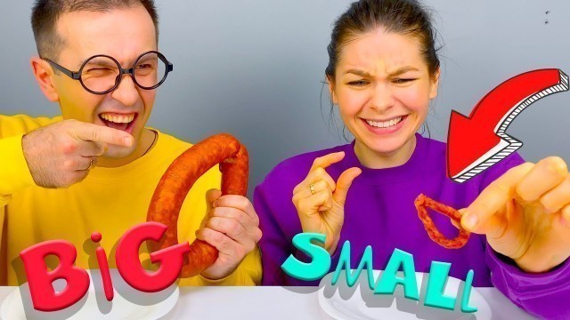 '#shorts Big Food VS Small Food Challenge | Giant food or Tiny Food challenges @BANANA'